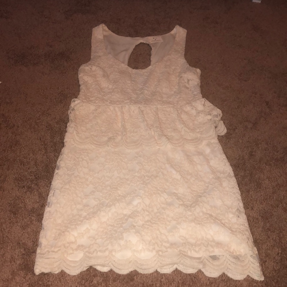 Cream dress from Urban Outfitters